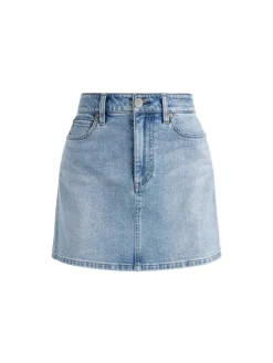 Women Alice and Olivia Laika Crystal Embellished Denim Mini Skirt