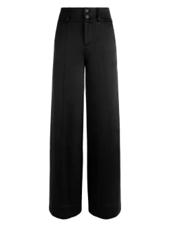 Women Alice and Olivia Leone Cropped Wrap Blazer + Mame High Rise Wide Leg Pant