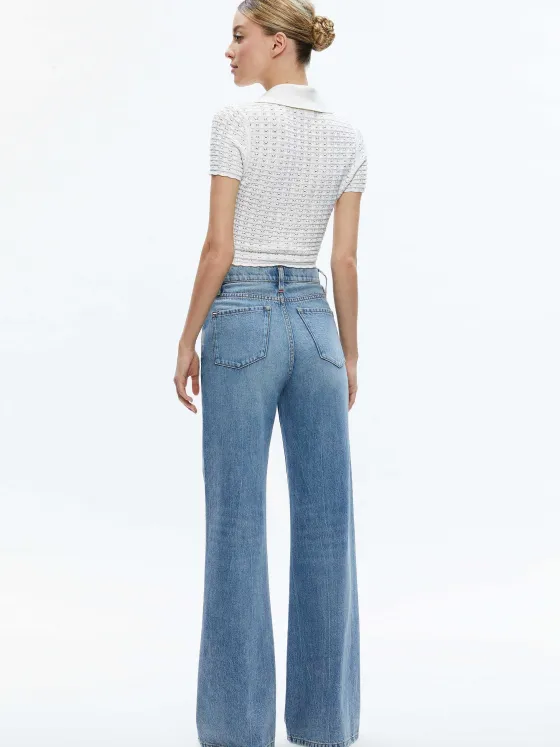 Women Alice and Olivia Linda Cropped Polo