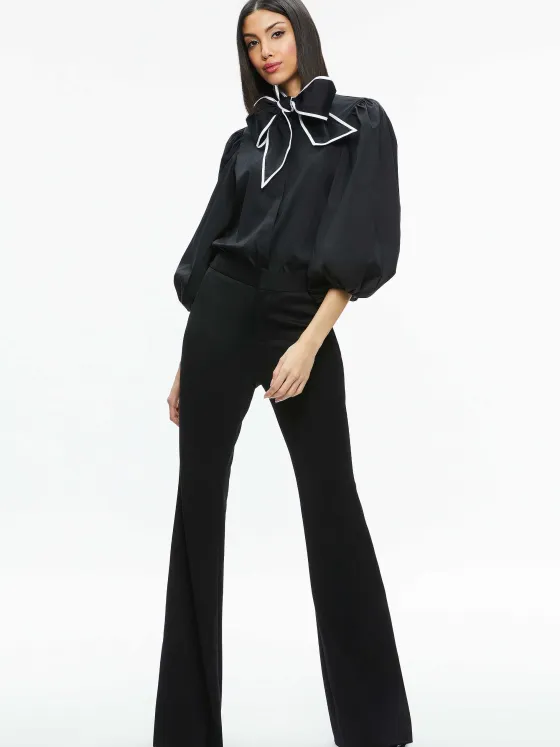Women Alice and Olivia Lou Bow Button Down