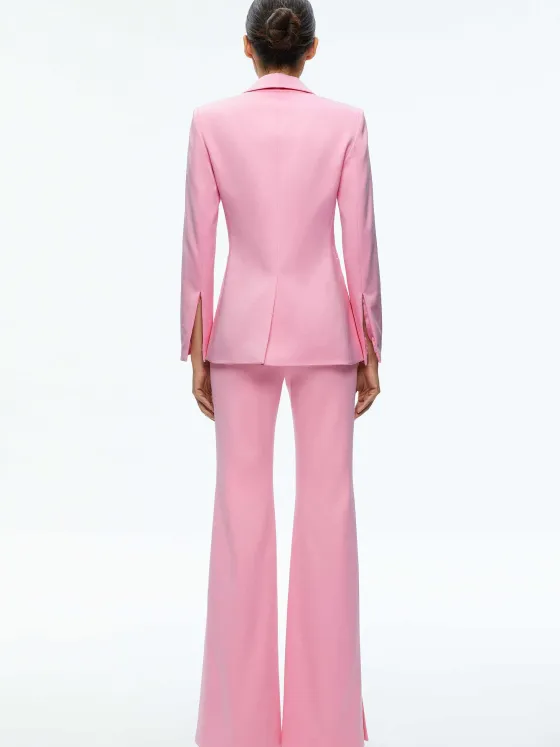 Women Alice and Olivia Macey Notch Collar Fitted Blazer