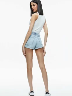 Women Alice and Olivia Maggie Mid Rise Vintage Shorts