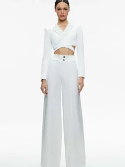 Women Alice and Olivia Mame High Rise Wide Leg Pant