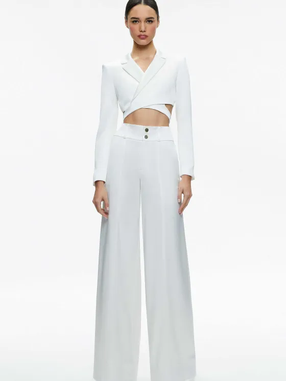 Women Alice and Olivia Mame High Rise Wide Leg Pant