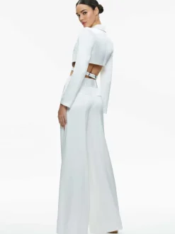 Women Alice and Olivia Mame High Rise Wide Leg Pant
