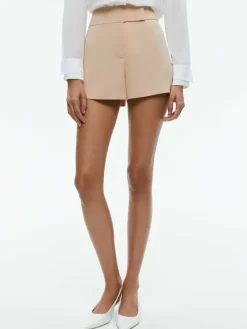 Women Alice and Olivia Mara Crossover Waistband Clean Short