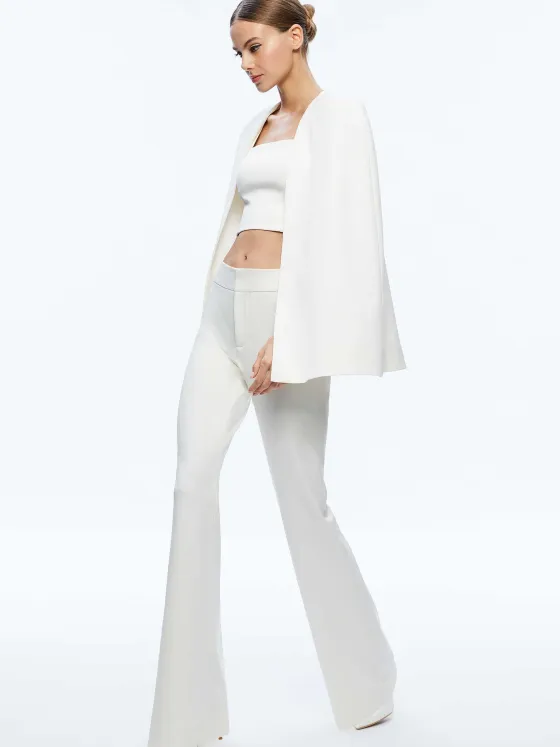 Women Alice and Olivia Marica Square Neck Cape Top