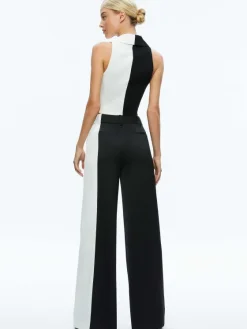 Women Alice and Olivia Meri Color Block Blazer Top + Pompey Color Block Pant
