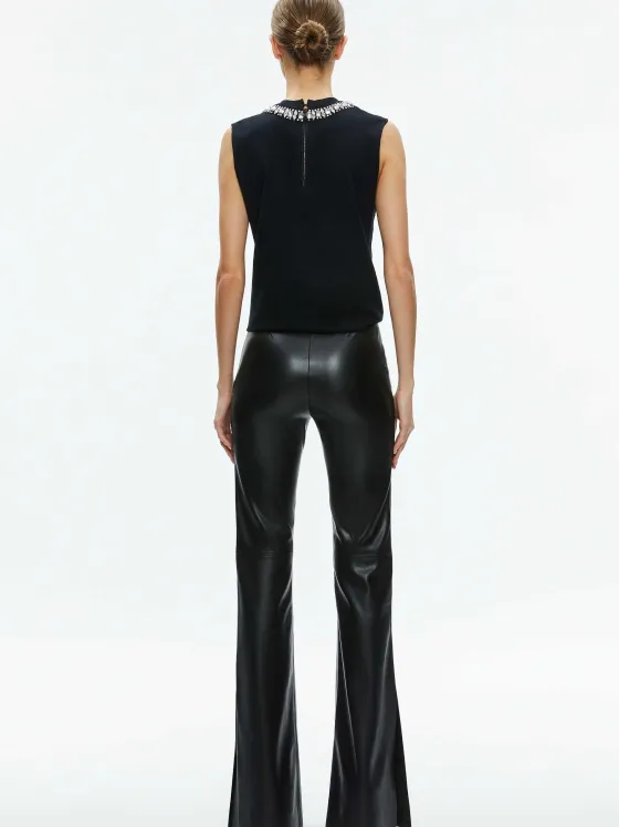 Women Alice and Olivia Miller Embellished Muscle Tank