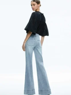 Women Alice and Olivia Missa High Rise Wide Leg Jean
