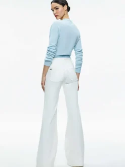 Women Alice and Olivia Missa 5 Pocket High Rise Wide Leg Jean