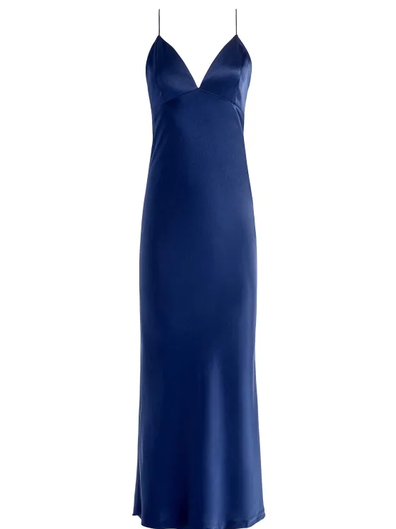 Women Alice and Olivia Montana Lace Up Back Maxi Gown