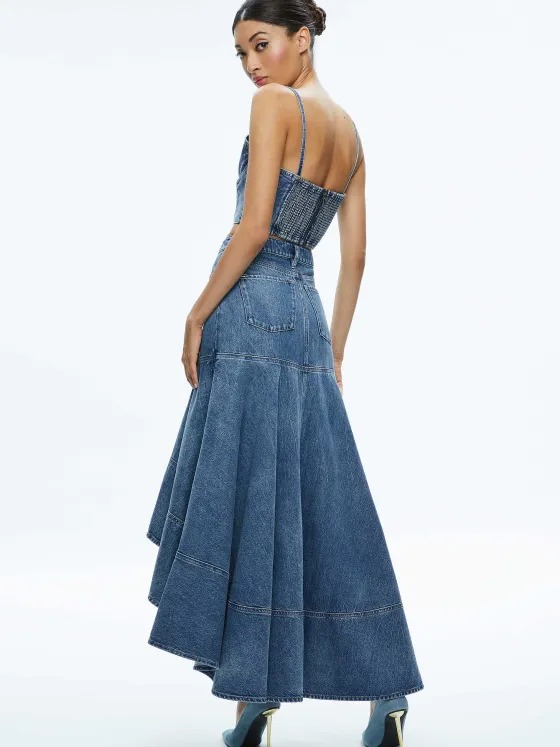Women Alice and Olivia Natacha Spaghetti Strap Bustier