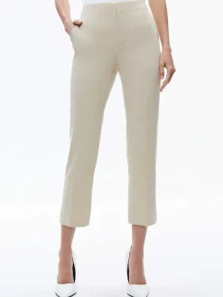 Women Alice and Olivia Nicky Chino Waistband Slim Ankle Pant