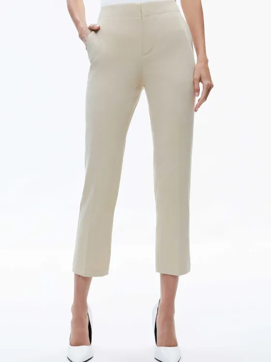 Women Alice and Olivia Nicky Chino Waistband Slim Ankle Pant