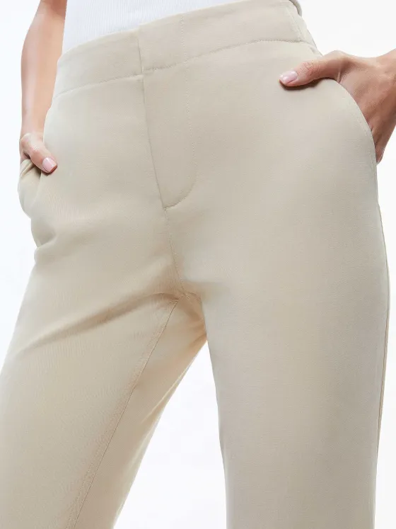 Women Alice and Olivia Nicky Chino Waistband Slim Ankle Pant