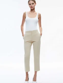 Women Alice and Olivia Nicky Chino Waistband Slim Ankle Pant