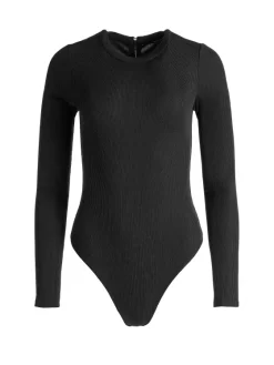 Women Alice and Olivia Olea Round Neck Bodysuit