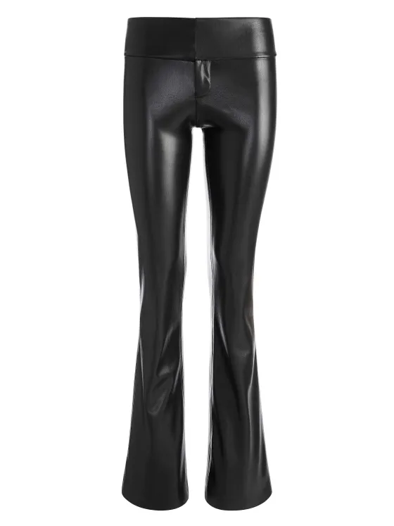Women Alice and Olivia Olivia Vegan Leather Bootcut Pant