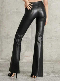 Women Alice and Olivia Olivia Vegan Leather Bootcut Pant
