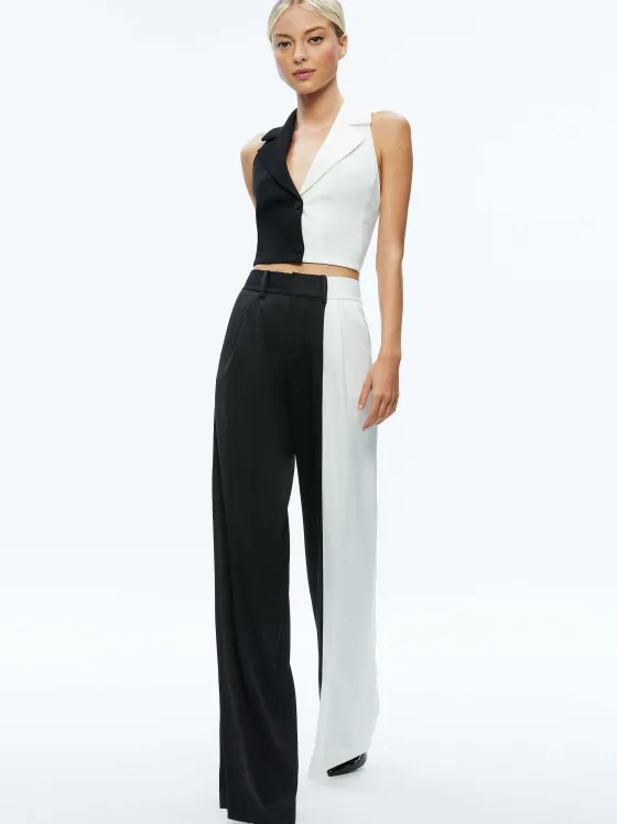 Women Alice and Olivia Pompey Color Block Pant