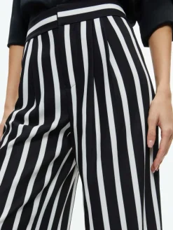 Women Alice and Olivia Pompey High Waisted Pleated Pants