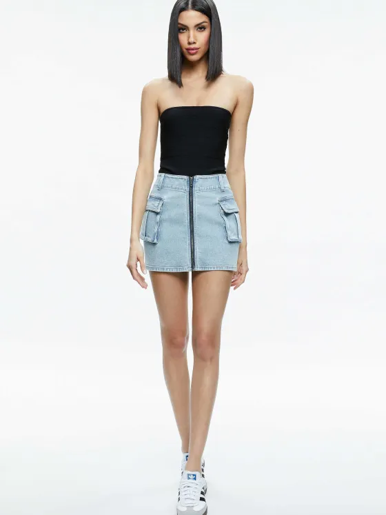Women Alice and Olivia Rahmi Cargo Mini Skirt