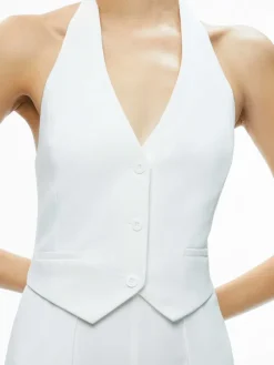 Women Alice and Olivia Robin Halterneck Vest Jumpsuit
