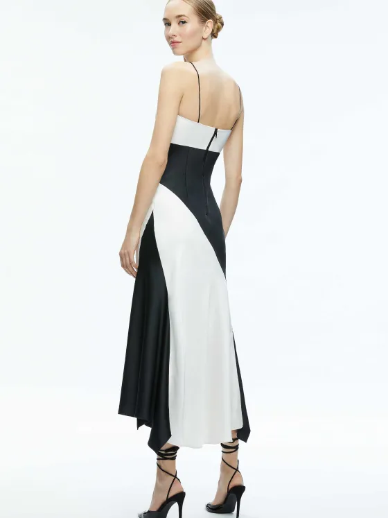 Women Alice and Olivia Rosa Asymmetrical Slip Dress