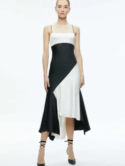 Women Alice and Olivia Rosa Asymmetrical Slip Dress