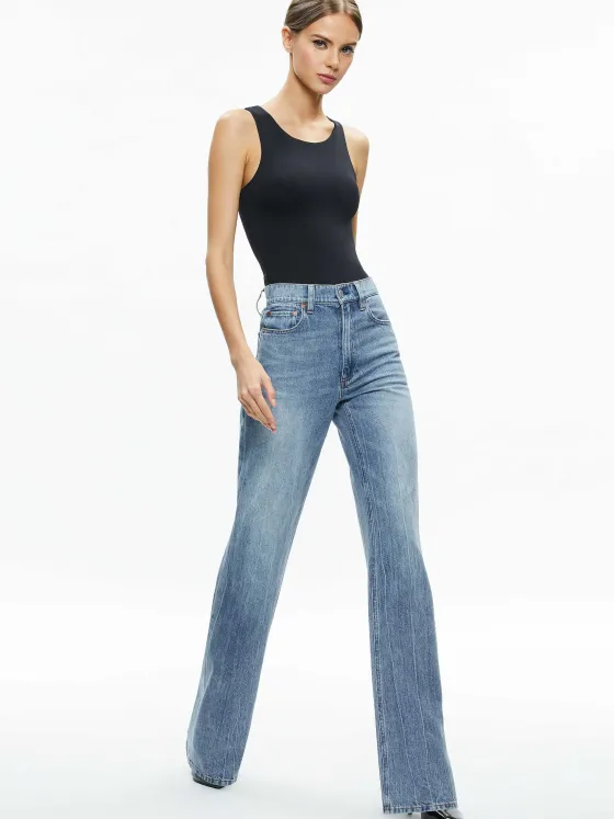 Women Alice and Olivia Rothy Sleeveless Sculpt Bodysuit