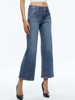 Women Alice and Olivia Roxie Kick Flare Jean
