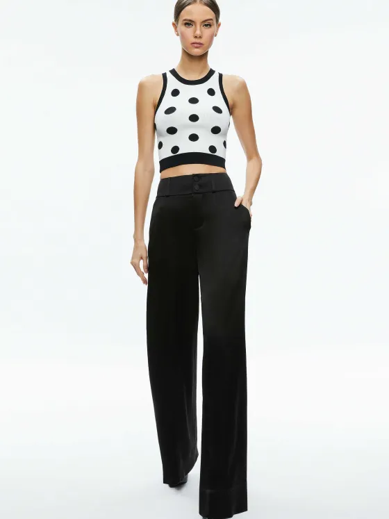 Women Alice and Olivia Rydel Cropped Tank