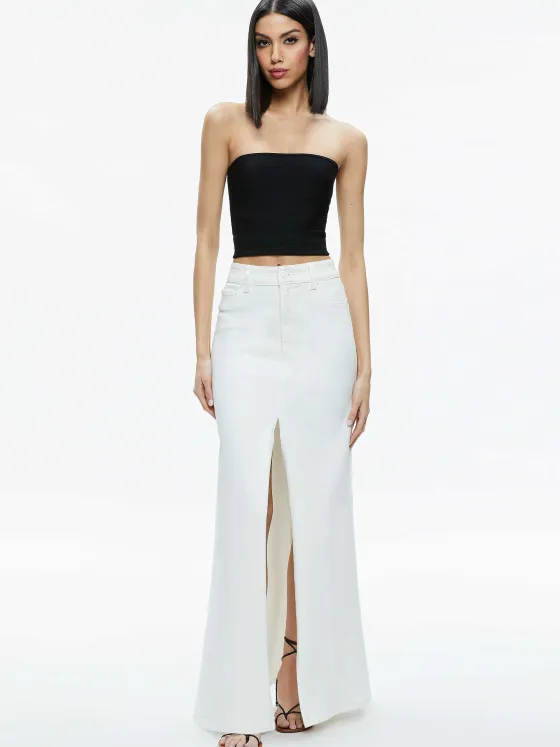 Women Alice and Olivia Rye High Rise Maxi Skirt