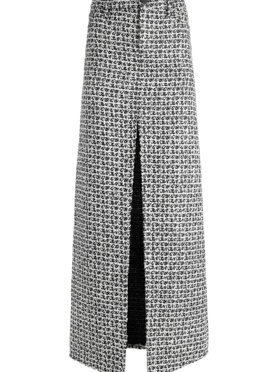 Women Alice and Olivia Rye Tweed Maxi Skirt
