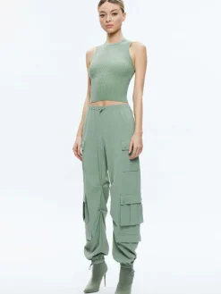 Women Alice and Olivia Shara Mid Rise Parachute Cargo Pants