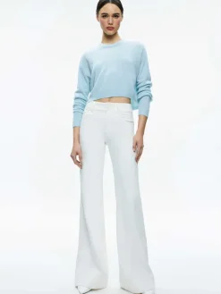 Women Alice and Olivia Sherrell Crew Neck Pullover
