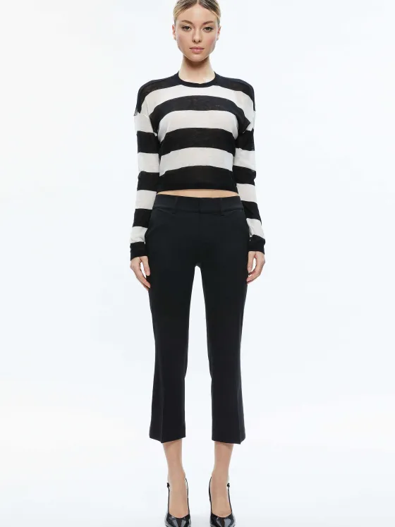 Women Alice and Olivia Sherrell Crew Neck Pullover