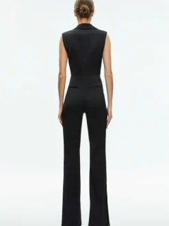 Women Alice and Olivia Shoshanna Sleeveless Tuxedo Jumpsuit
