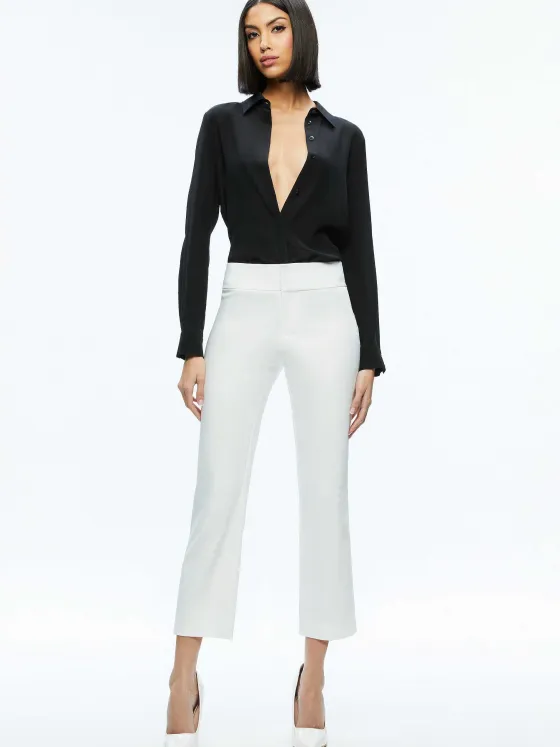 Women Alice and Olivia Stacey Low Rise Kick Flare Pant