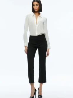 Women Alice and Olivia Stacey Low Rise Kick Flare Pant