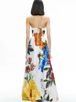 Women Alice and Olivia Stella Strapless Gown
