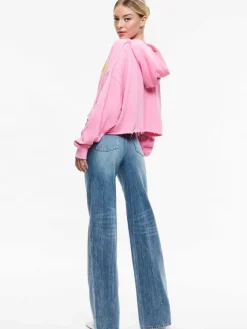Women Alice and Olivia Sunny Boxy Cropped Hoodie