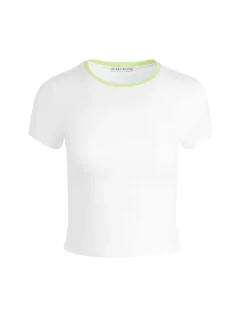 Women Alice and Olivia Tashia Ringer Baby Tee