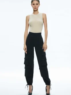 Women Alice and Olivia Tonita Ribbed Tank