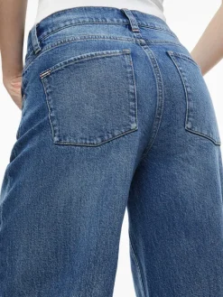 Women Alice and Olivia Trish Mid Rise Baggy Jean