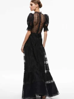 Women Alice and Olivia Vernita Tiered Maxi Dress