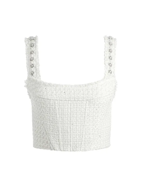Women Alice and Olivia Vicenta Embellished Structured Corset