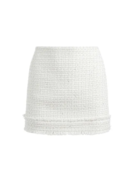 Women Alice and Olivia Vicenta Embellished Structured Corset + Ecenia Mini Skirt