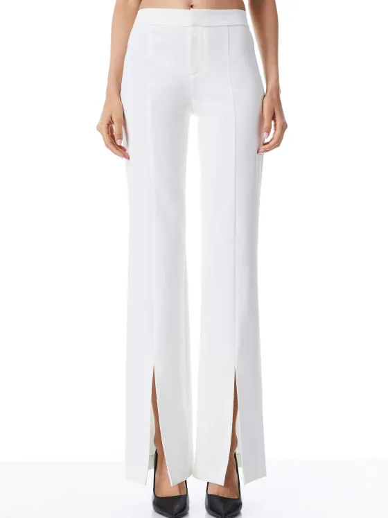 Women Alice and Olivia Walker Slim Front Slit Pants